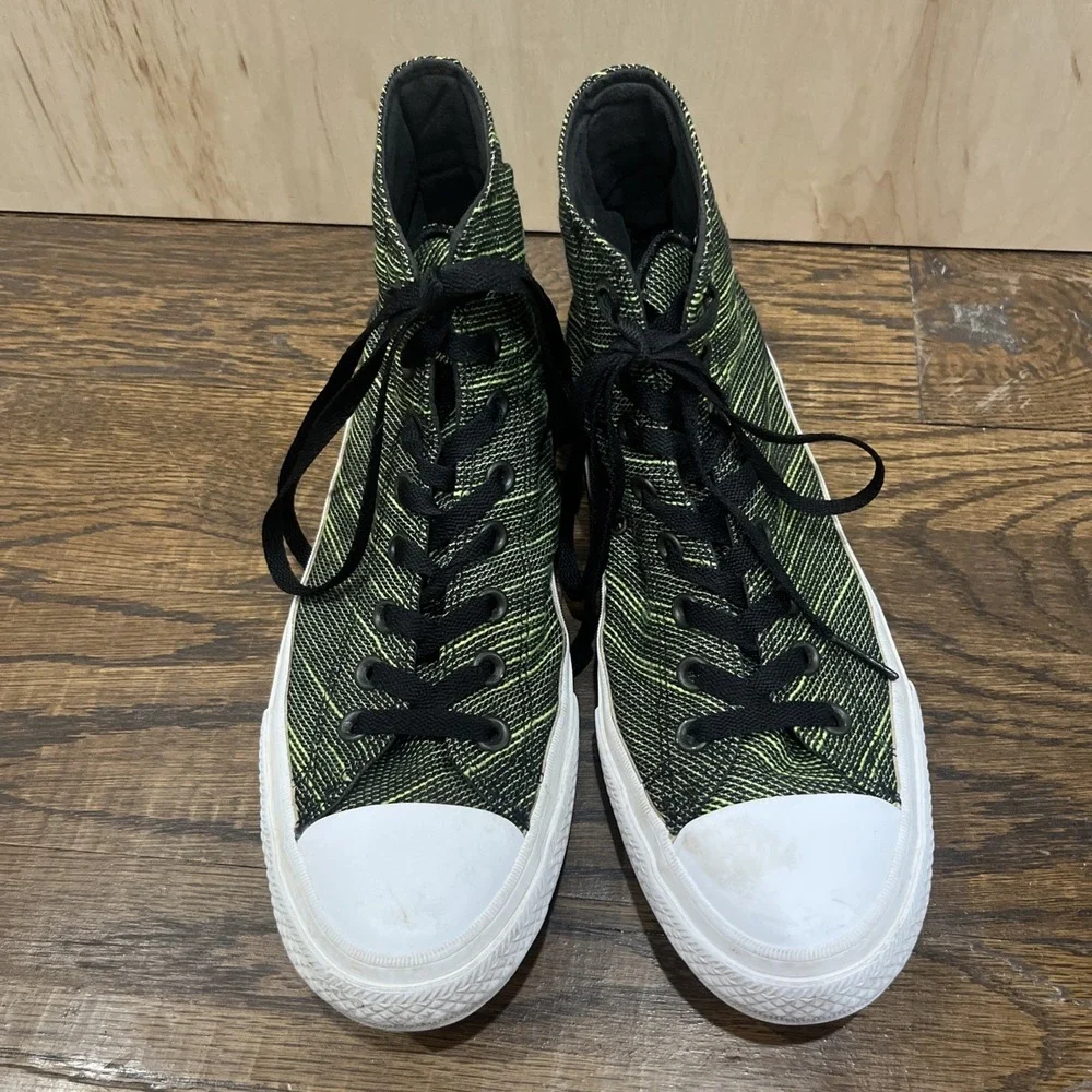 Converse Chuck Taylor II Shoes Mens 9.5, Womens 11.5 Green High Top Sneakers - Picture 5 of 8